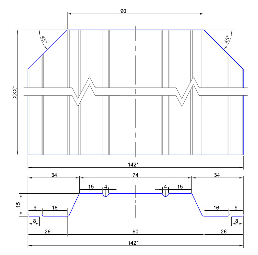 Штахет трапеція